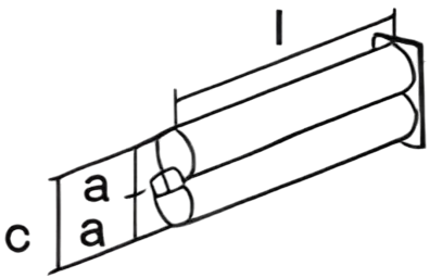 Rectangular flange(1:1 cartridge)